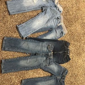 4 3T jeans and 1 pair of 2T